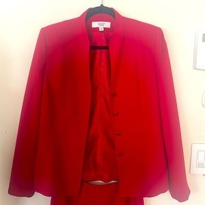 LeSuite Red Business Suit in new condition